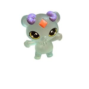 Magic Mixies Mixlings Translucent Teal Figure Purple Horns Orange Gem Toy